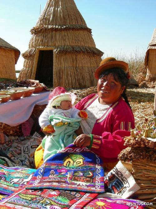 Floating Islands in the Lake Titicaca